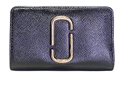Marc Jacobs The Snapshot Compact Wallet, Leather, Black, M0014281, 1*